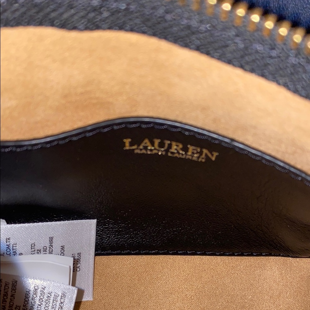 Lauren Ralph Lauren Black Crossbody Bag with Gold Hardware - Picture 2 of 15